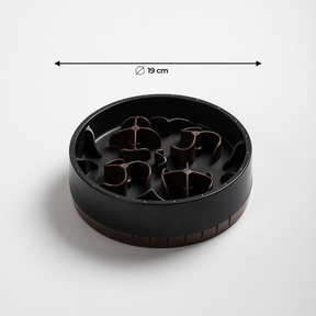 SoulBowl Daisy (Schwarz) Klein, Durchmesser 19 cm, mit verstellbarem Puzzle