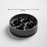 SoulBowl Hunti (Grau) Klein, Durchmesser 19 cm, mit verstellbarem Puzzle