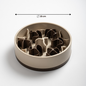 SoulBowl Milo (Beige) Groß, Durchmesser 25 cm, mit verstellbarem Puzzle