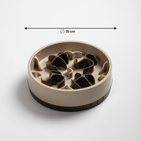 SoulBowl Milo (Beige) Klein, Durchmesser 19 cm, mit verstellbarem Puzzle
