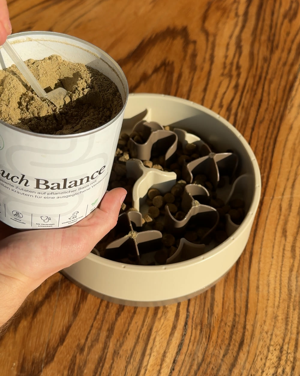 Bauch-Balance Dose über der SoulBowl